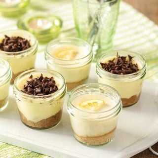 Shop now Italian Desserts in a jar, featuring traditional Tiramisu and Lemon Ricotta Cheesecake Photo